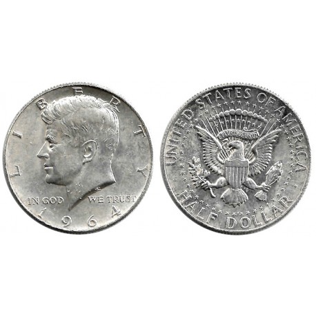 (202) Estados Unidos de América. 1964. Half Dollar (MBC+) (Plata)