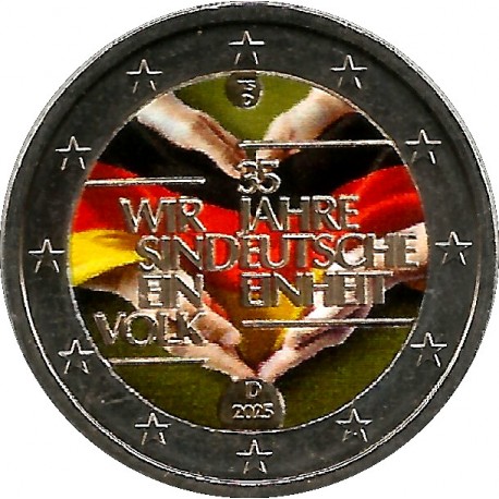 Alemania. 2025. 2 Euro (SC) Coloreada