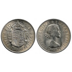(907) Gran Bretaña. 1966. Half Crown (SC)