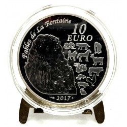 Francia. 2017. 10 Euro (Proof) (Plata) Año del Gallo