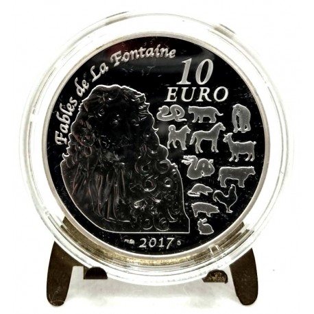 Francia. 2017. 10 Euro (Proof) (Plata) Año del Gallo