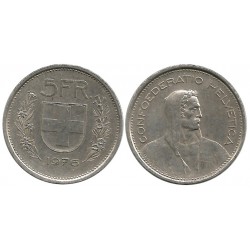 (40a.1) Suiza. 1974. 5 Francs (MBC)