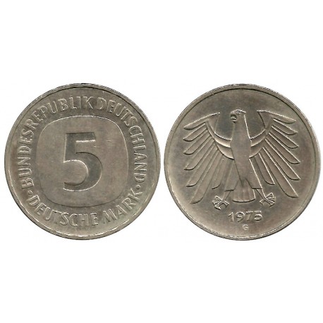 (140.1) Alemania. 1975(G). 5 Mark (MBC)
