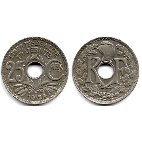 (867a) Francia. 1924. 25 Centimes (EBC)
