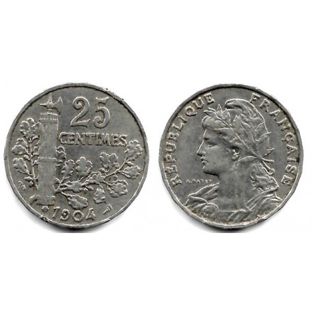 (856) Francia. 1904. 25 Centimes (MBC)