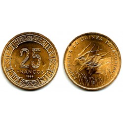 (60) Guinea Ecuatorial. 1985. 25 Francs (SC)