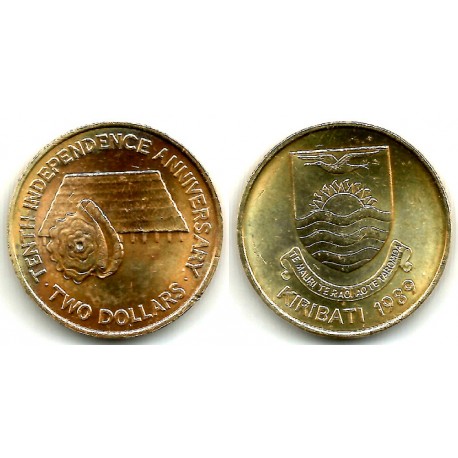 (14) Kiribati. 1989. 2 Dollars (SC)