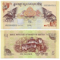 (28a) Bhutan. 2006. 5 Ngultrum (EBC)