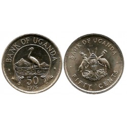 (4a) Uganda. 1976. 50 Cents (SC)