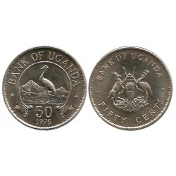 (4a) Uganda. 1976. 50 Cents (SC)