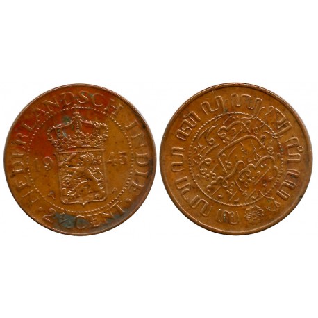 (316) Indias Holandesas. 1945. 2½ Cents (MBC+)