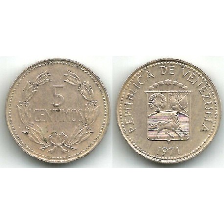 (Y38.3) Venezuela. 1971. 5 Céntimos (MBC-)