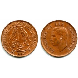 (23) Sudáfrica. 1943. ¼ Penny (MBC+)
