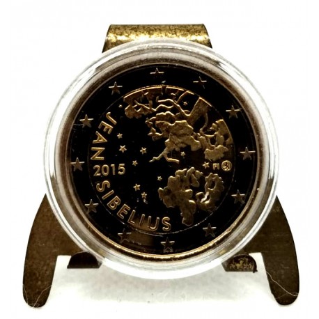 Finlandia. 2015. 2 Euro (Proof) Jean Sibelius