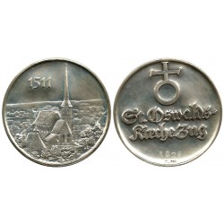 Medalla Conmemorativa de la Iglesia de San Osvaldo, en Zug, Suiza (EBC) (Plata)