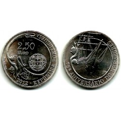Portugal. 2012. 2,50 Euro (SC) 75 Aniv. NRP Sagres