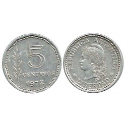 (65) Argentina. 1972. 5 Centavos (MBC)