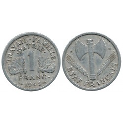 (902.3) Francia. 1944C. 1 Franc (MBC)