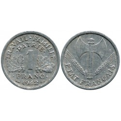 (902.1) Francia. 1942. 1 Franc (MBC)