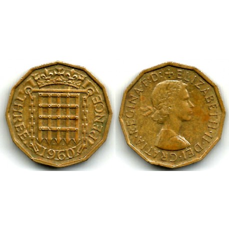 (900) Gran Bretaña. 1960. 3 Pence (MBC)