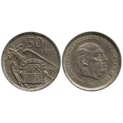 Estado Español. 1957*(59). 50 Pesetas (MBC)