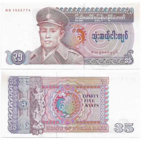 (63) Burma. 1986. 35 Kyats (EBC+)