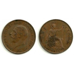 (810) Gran Bretaña. 1936. 1 Penny (BC)