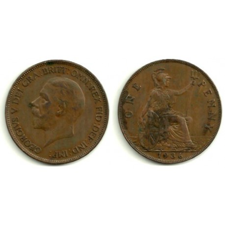 (810) Gran Bretaña. 1936. 1 Penny (BC)