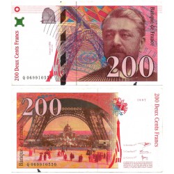 (159b) Francia. 1997. 200 Francs (EBC/EBC-) Mancha de rotulador