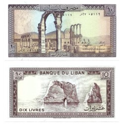 (63f) Líbano. 1986. 10 Livres (SC)