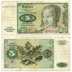 (18a) Alemania. 1960. 5 Mark (BC)
