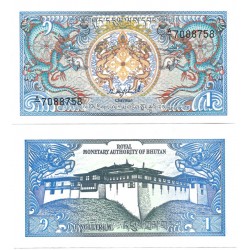(12a) Bhutan. 1986. 1 Ngultrum (SC)