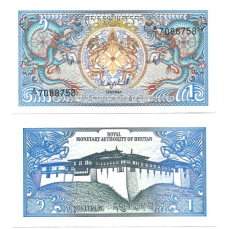 (12a) Bhutan. 1986. 1 Ngultrum (SC)