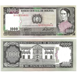 (167a) Bolivia. 1982. 1000 Pesos (SC)