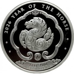 Bhutan. 2026. 200 Ngultrum (SC) (Plata) 1 Oz. .999