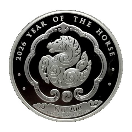 Bhutan. 2026. 200 Ngultrum (SC) (Plata) 1 Oz. .999