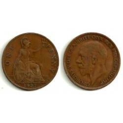 (826) Gran Bretaña. 1927. 1 Penny (BC)