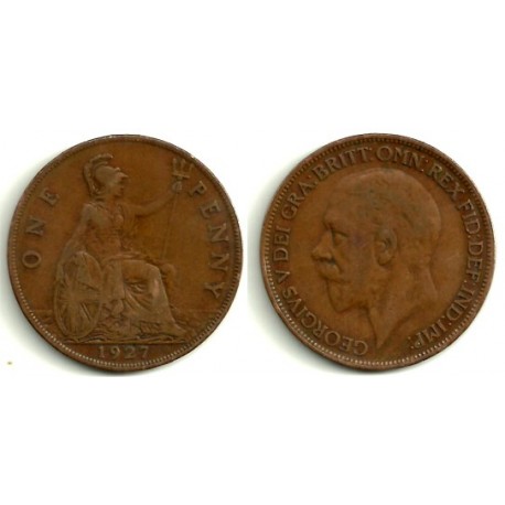(826) Gran Bretaña. 1927. 1 Penny (BC)