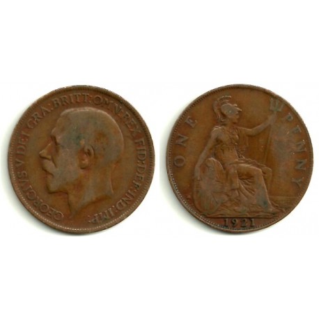 (810) Gran Bretaña. 1921. 1 Penny (BC)