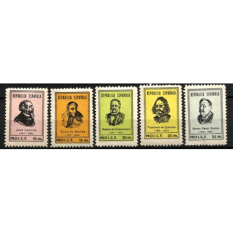 Viñetas Conm. Pro I. C. F. (Nuevo, con señal de fijasellos)