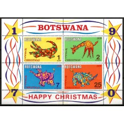 Botswana. 1970. Hoja Conmemorativa (Nuevo) Navidad