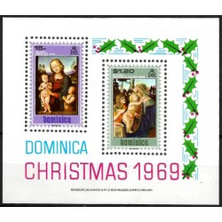 Dominica. 1969. Hoja Conmemorativa (Nuevo) Navidad