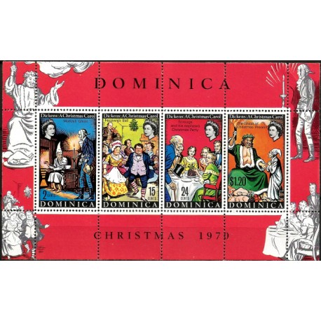 Dominica. 1970. Hoja Conmemorativa (Nuevo) Navidad