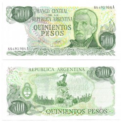 (303a) Argentina. 1977-82. 500 Pesos (SC)