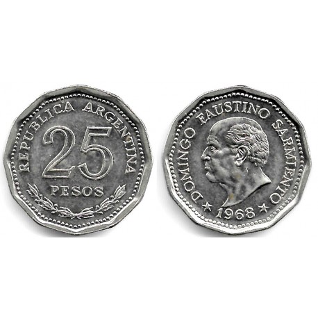 (63) Argentina. 1968. 25 Pesos (EBC)