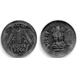(92.2) India. 2001. 1 Rupee (MBC)