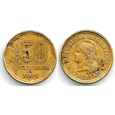 (68) Argentina. 1971. 50 Centavos (MBC)