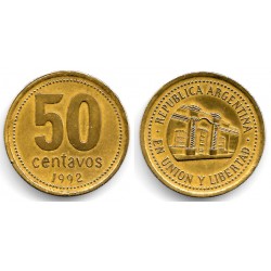 (111.1) Argentina. 1992. 50 Centavos (MBC)