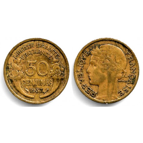 (894.1) Francia. 1937. 50 Centimes (BC)