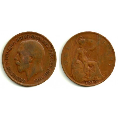 (810) Gran Bretaña. 1919. 1 Penny (BC)